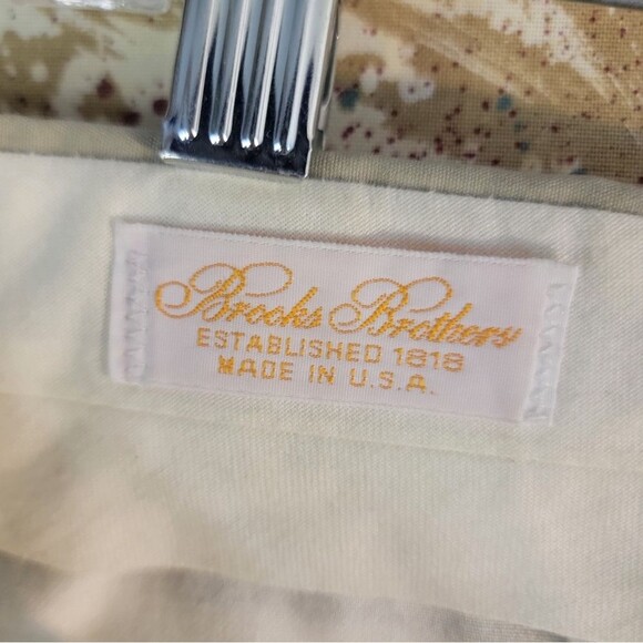 Brooks Brothers Pants Mens Chino Khakis 36 Short  Straight Leg   Tan - Picture 8 of 11
